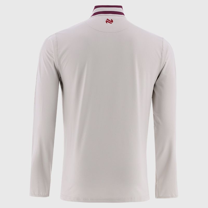 Adults Galway Nepal Half Zip Top (Beige/Red)