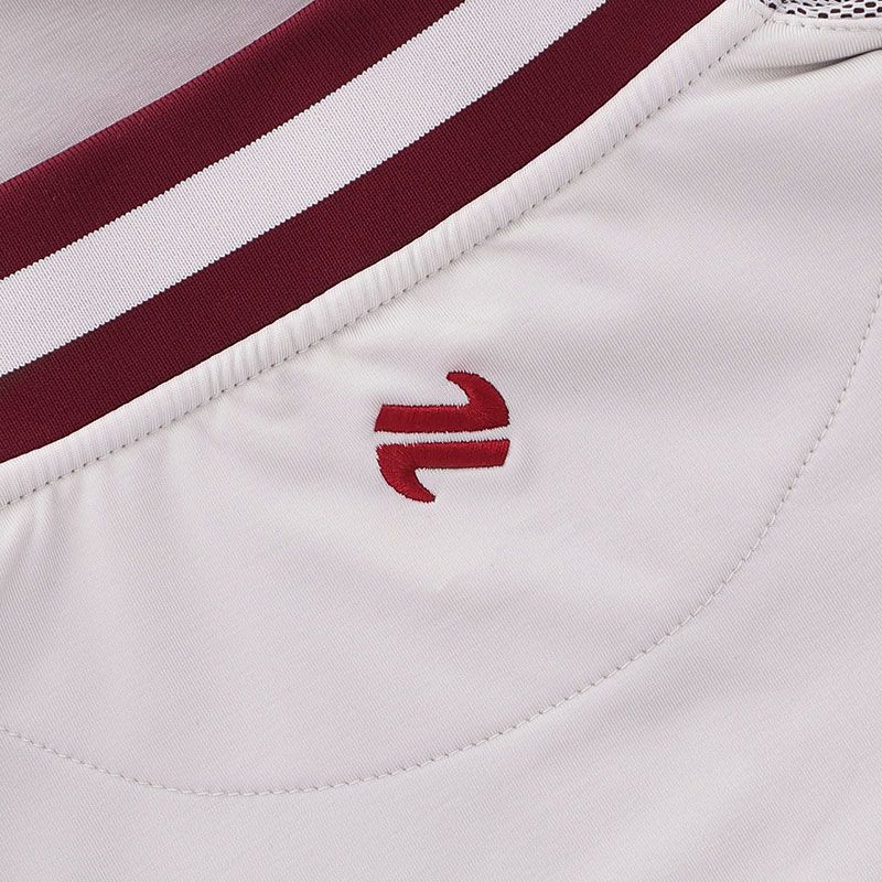 Adults Galway Nepal Half Zip Top (Beige/Red)