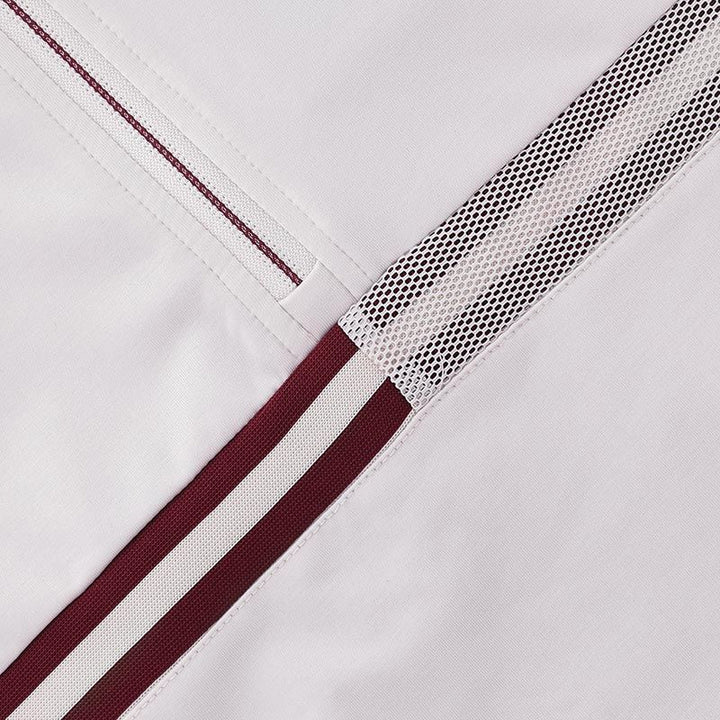 Adults Galway Nepal Half Zip Top (Beige/Red)