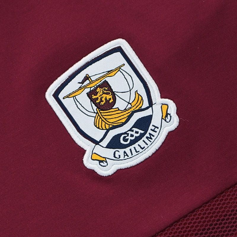 Adults Galway Nepal Half Zip Top (Maroon/Red/Black)