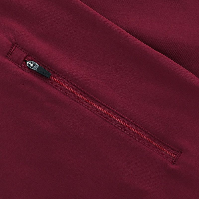 Adults Galway Nepal Half Zip Top (Maroon/Red/Black)