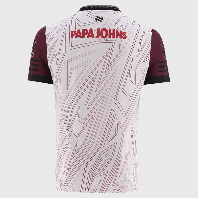 Kids Galway GAA 2025 Training Jersey (White/Maroon/Black)