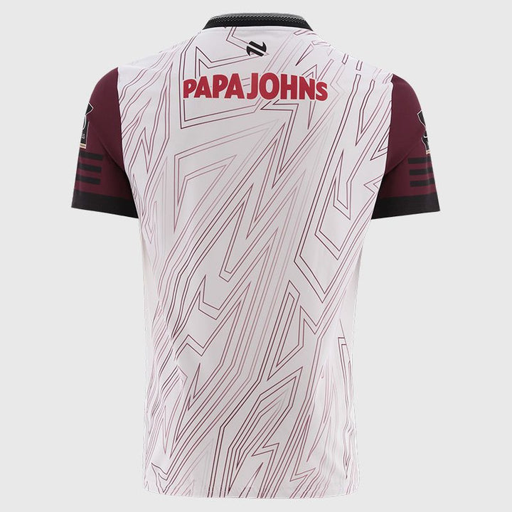 Kids Galway GAA 2025 Training Jersey (White/Maroon/Black)