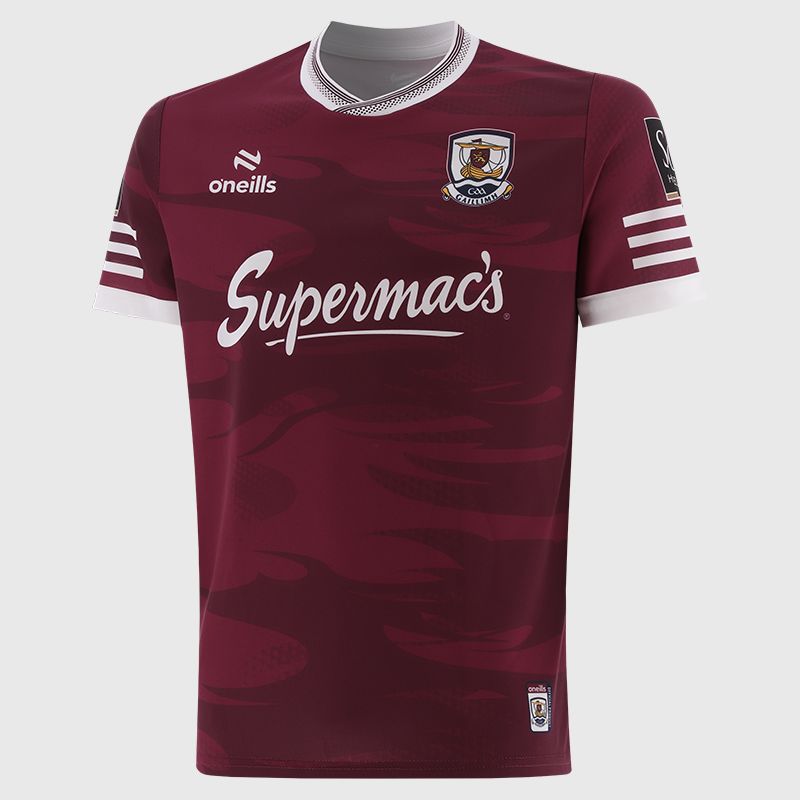 Kids Galway GAA 2025 Training Jersey (Maroon/White)