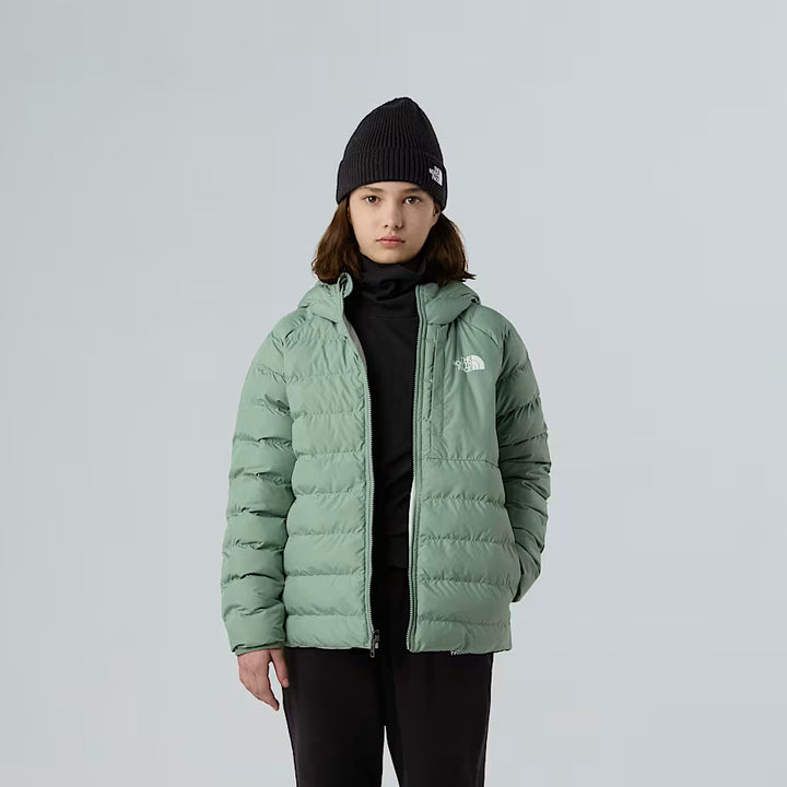 Girls Reversible Perrito Jacket (Slate Moss/White)