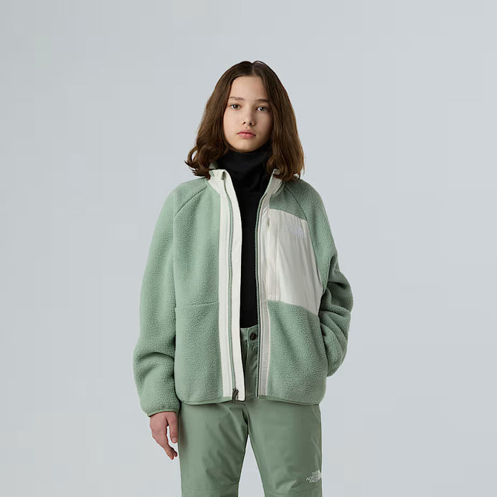 Girls Yumiori Full Zip Jacket (Slate Moss/White)