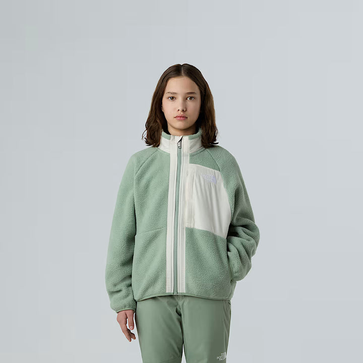 Girls Yumiori Full Zip Jacket (Slate Moss/White)