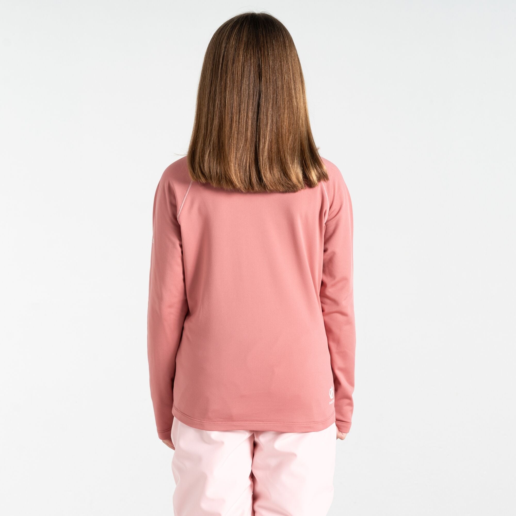 Girls Consist II Recycled Core Stretch Half Zip (Dusty Rose)