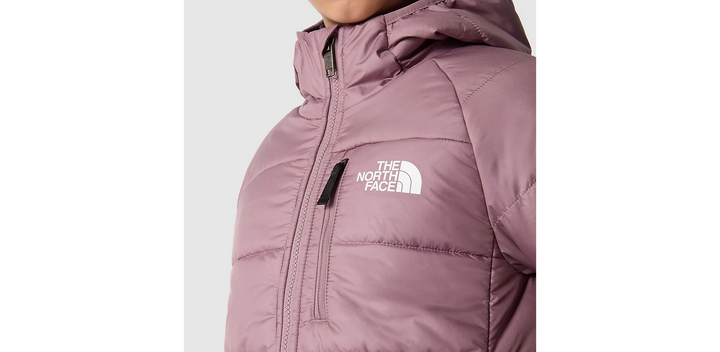 Girls Reversible Perrito Jacket (Fawn Grey/Boysenberry)