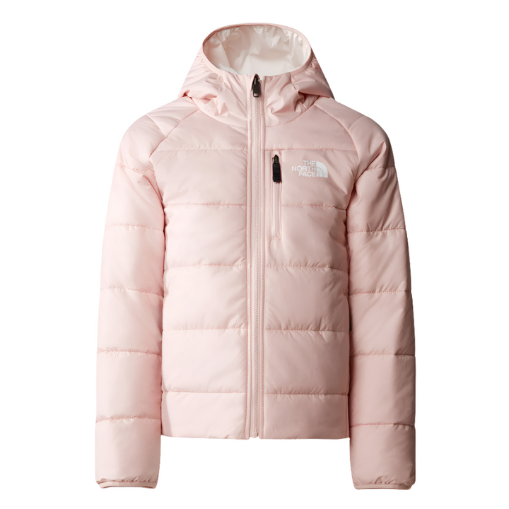 Girls Reversible Perrito Jacket (Pink Moss/Gardenia White)