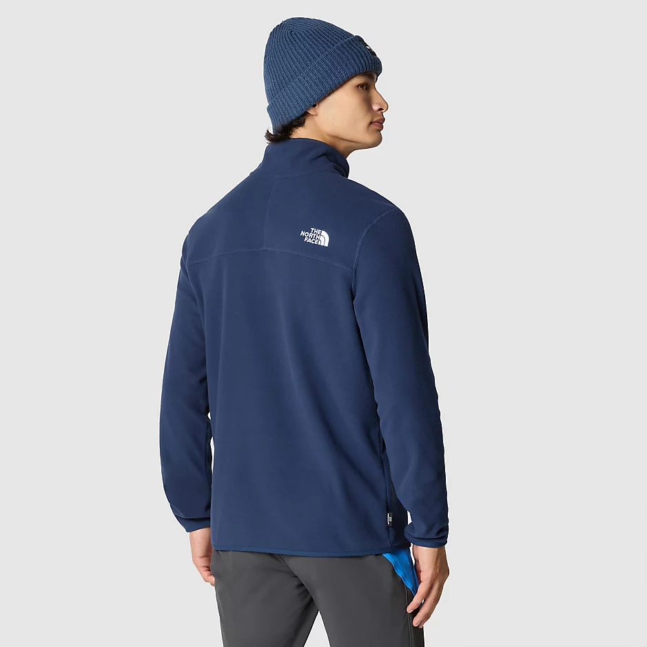 Mens 100 Glacier 1/4 Zip Fleece (Summit Navy)