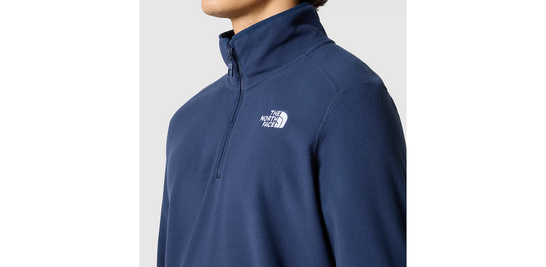 Mens 100 Glacier 1/4 Zip Fleece (Summit Navy)