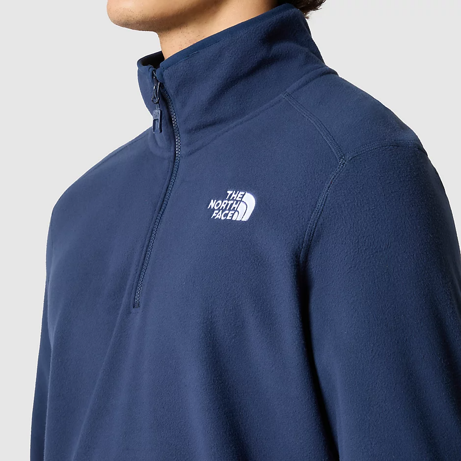 Mens 100 Glacier 1/4 Zip Fleece (Summit Navy)