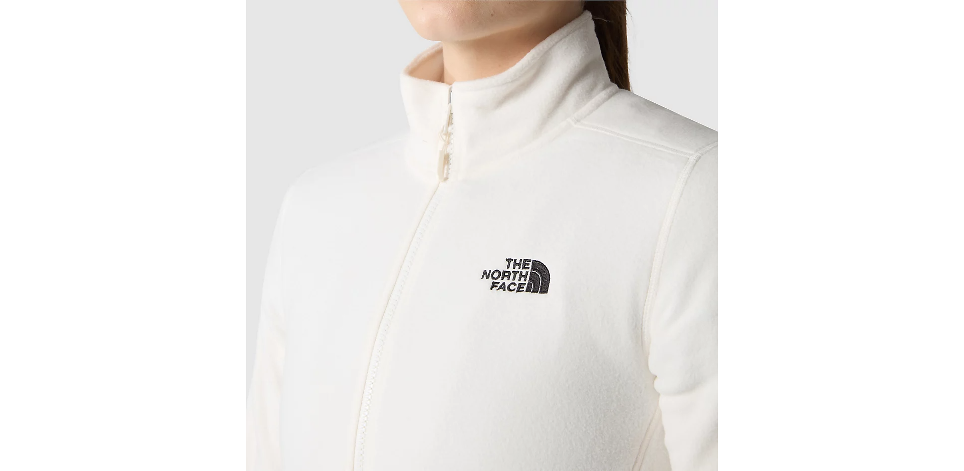 Womens 100 Glacier Full-Zip Fleece (Gardenia White)