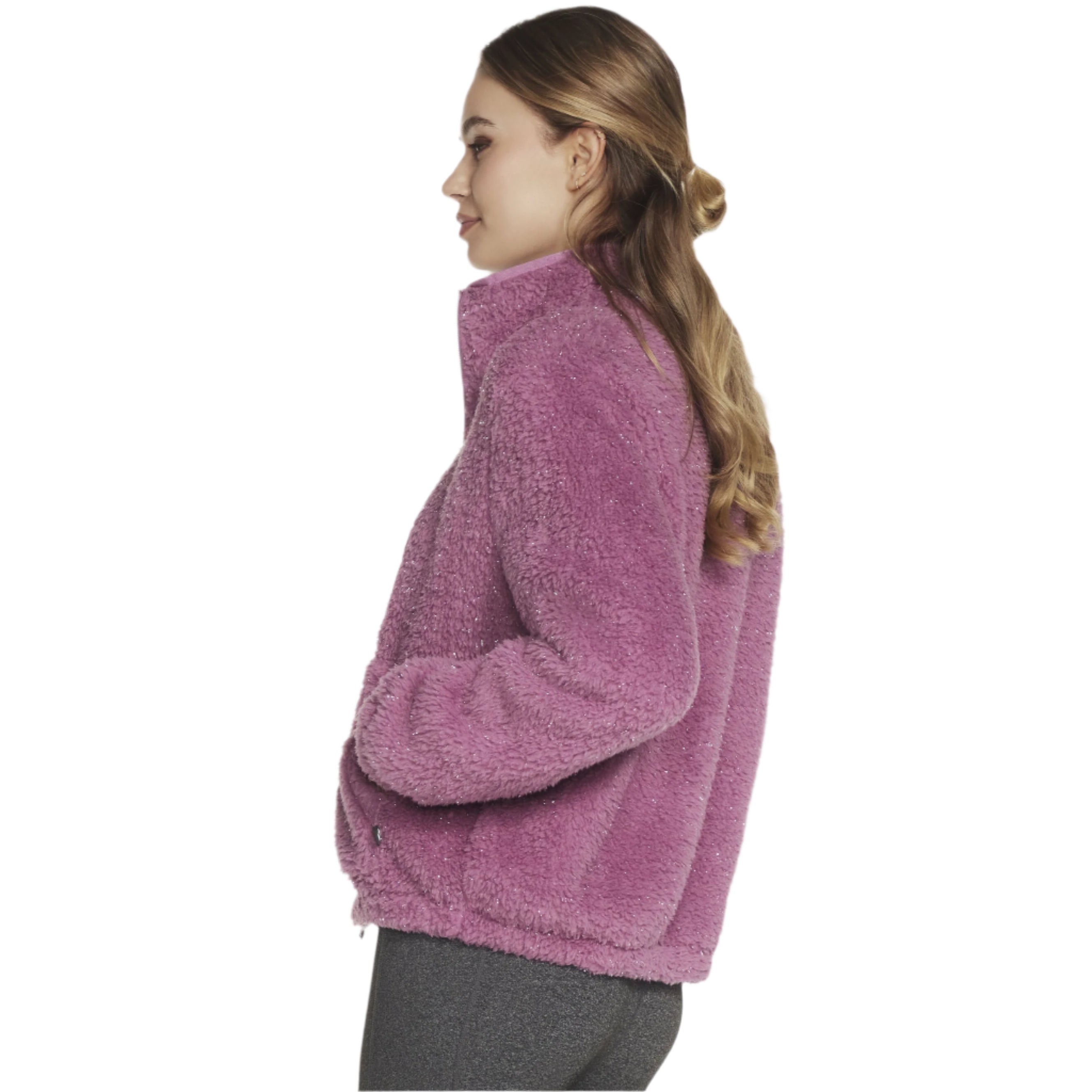 Womens GoShine Sherpa Fleece (Light Mauve)