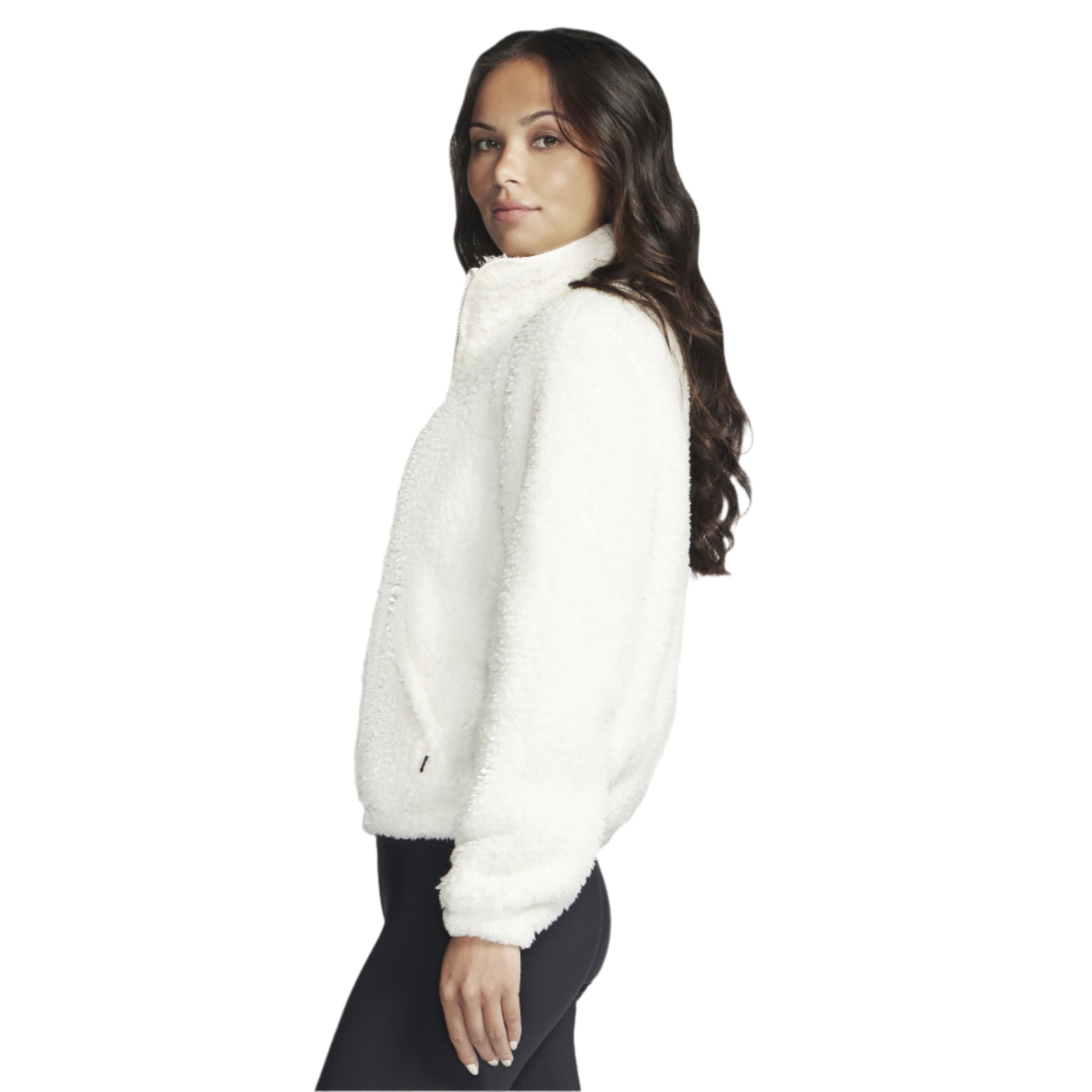 Womens GoShine Sherpa Fleece (Off White)