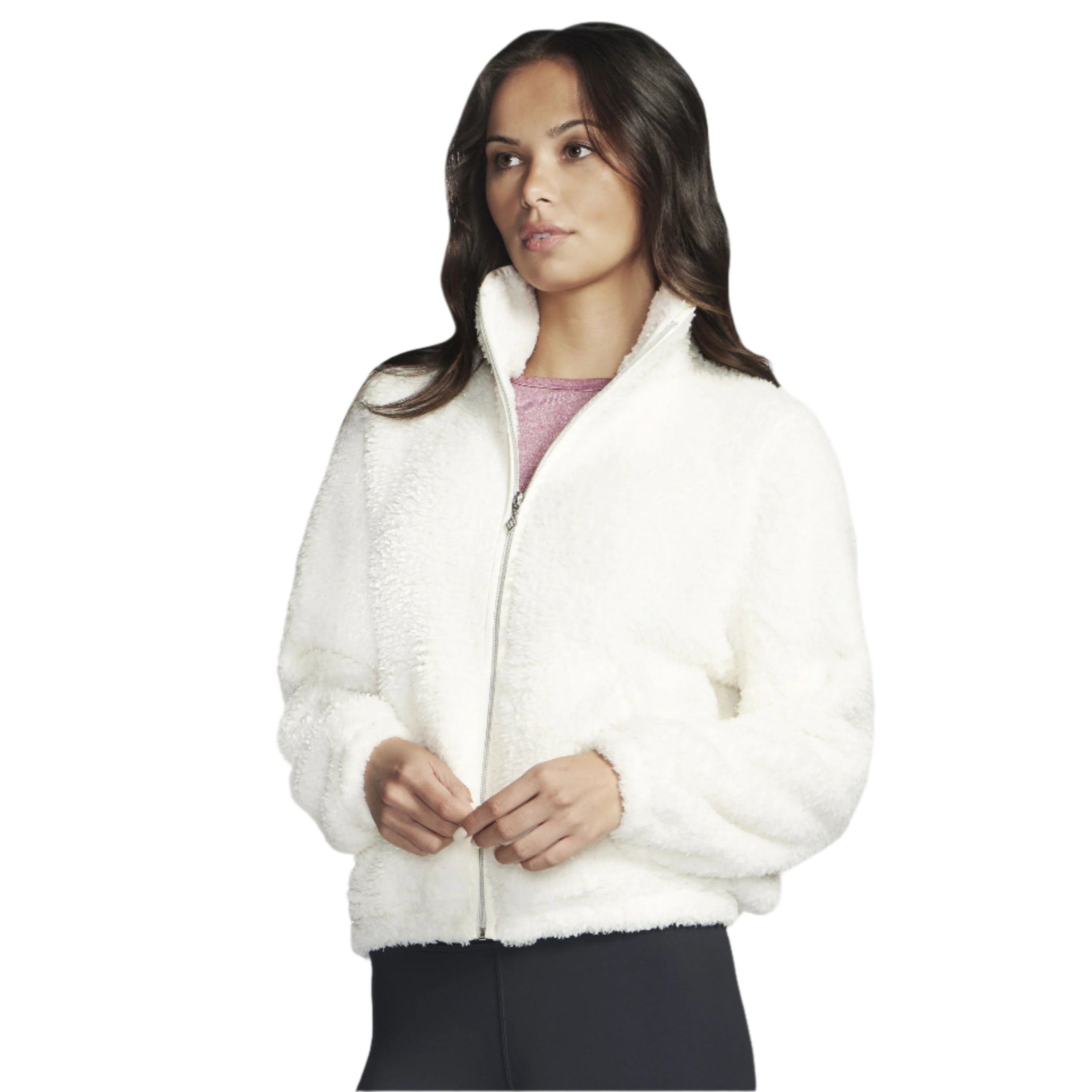 Womens GoShine Sherpa Fleece (Off White)