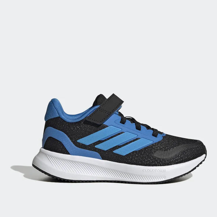 Junior RunFalcon 5 Trainers (Black/Blue)
