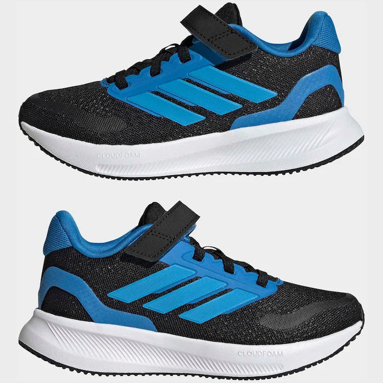 Junior RunFalcon 5 Trainers (Black/Blue)