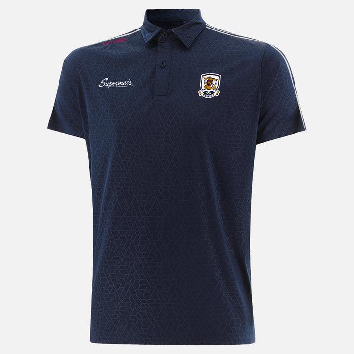 Mens Galway Hydra Polo (Marine/Maroon/White)