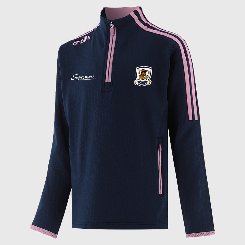 Womens Galway Hydra Half Zip Top (Marine/Pink)