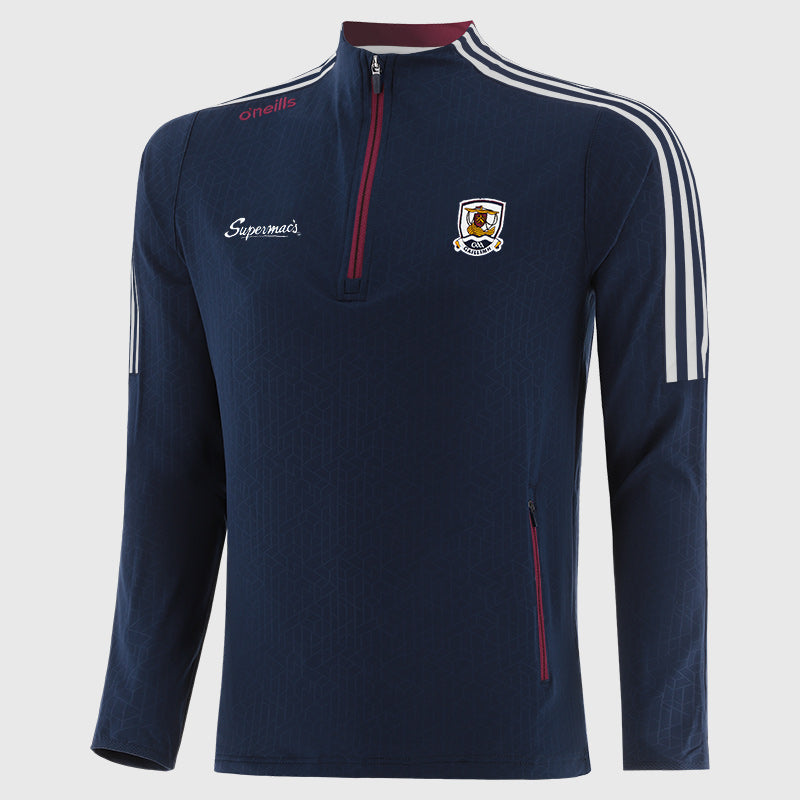 Kids Galway Hydra Half Zip Top (Marine/Maroon/White)