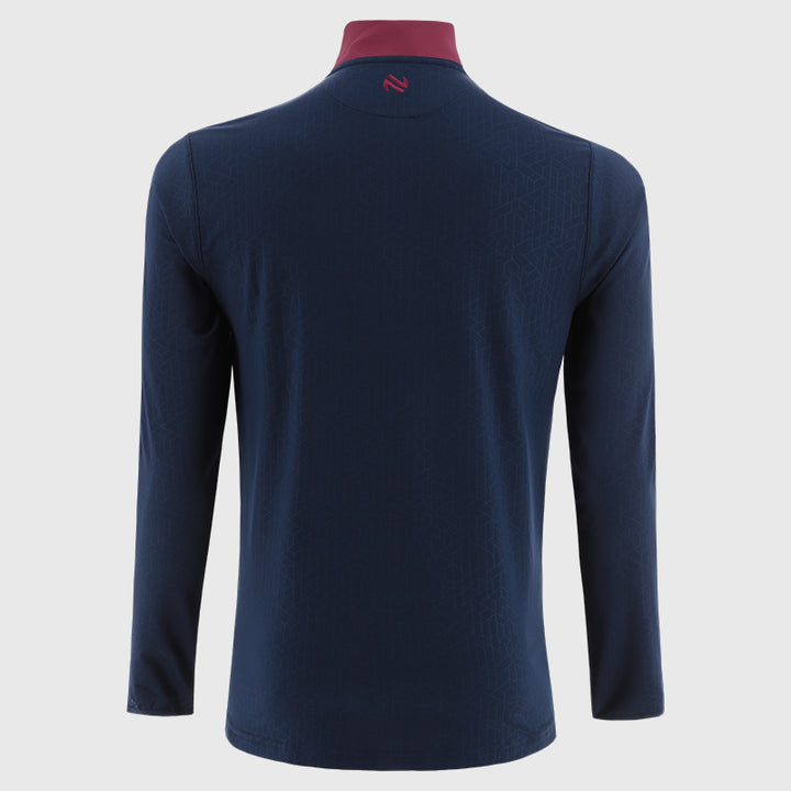 Kids Galway Hydra Half Zip Top (Marine/Maroon/White)