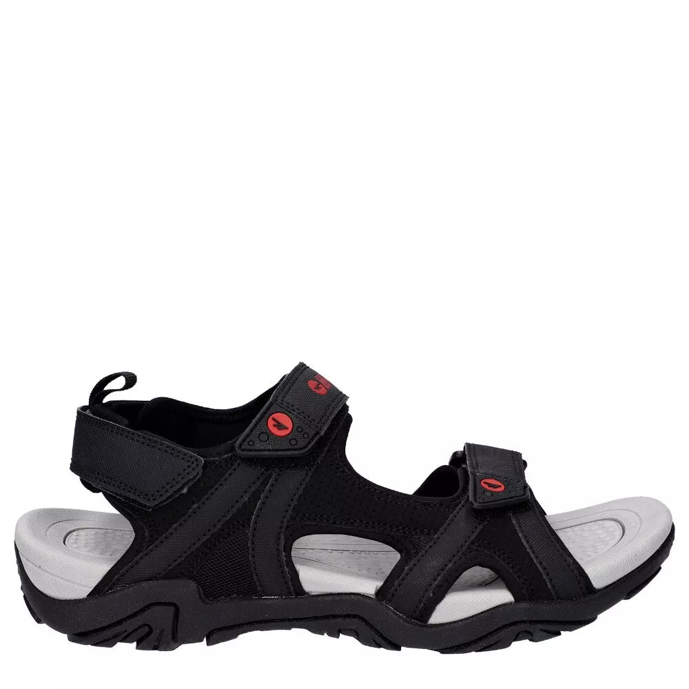Mens Crater Sandal (Black/Grey/Red)