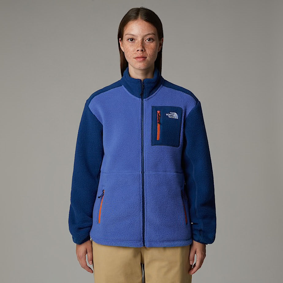 Womens Yumiori Full-Zip Fleece (Indigo Plum/Estate Blue/Iron Bronze)