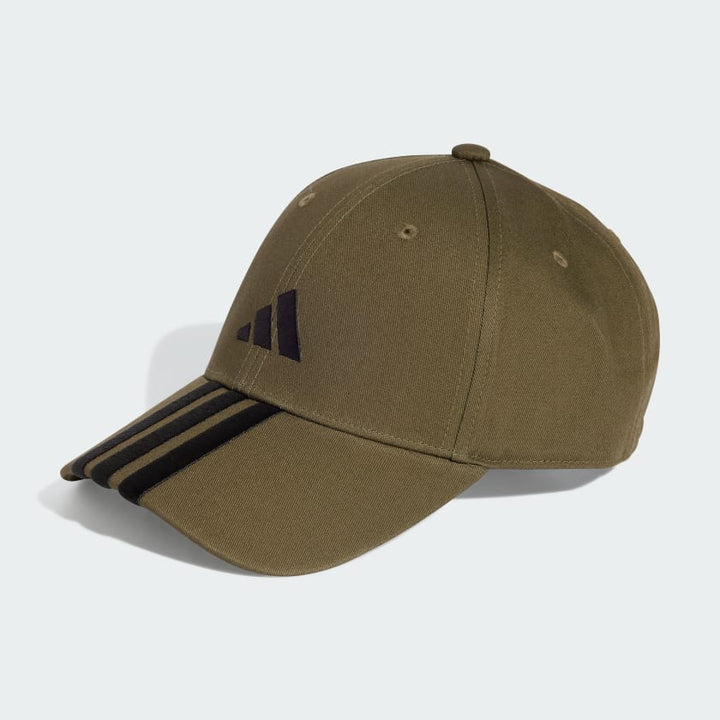 Mens 3 Stripe Logo Baseball Cap (Green/Black)