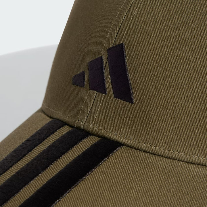 Mens 3 Stripe Logo Baseball Cap (Green/Black)