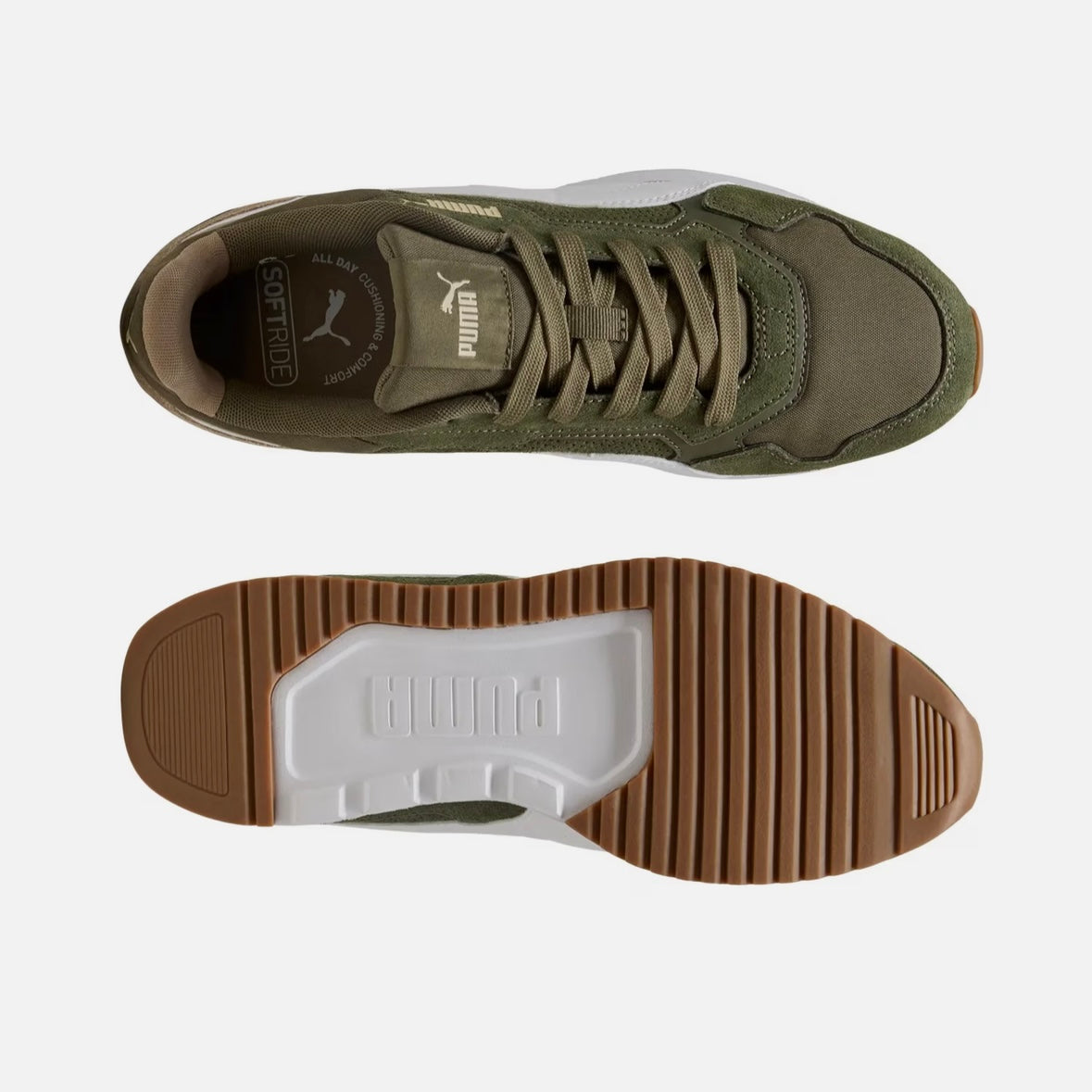 Mens St Miler Trainers (Green/White)