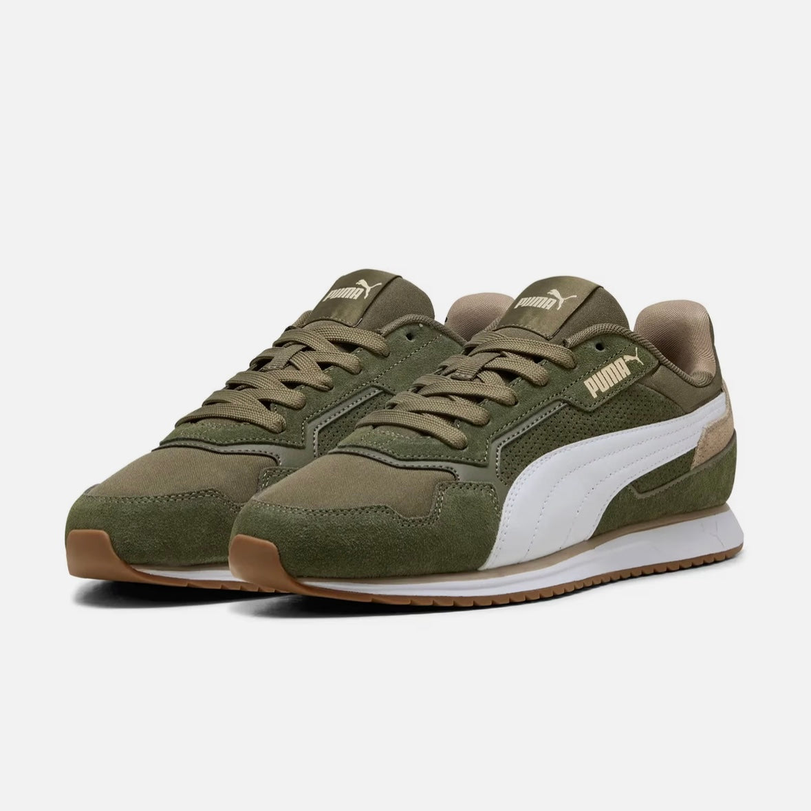 Mens St Miler Trainers (Green/White)