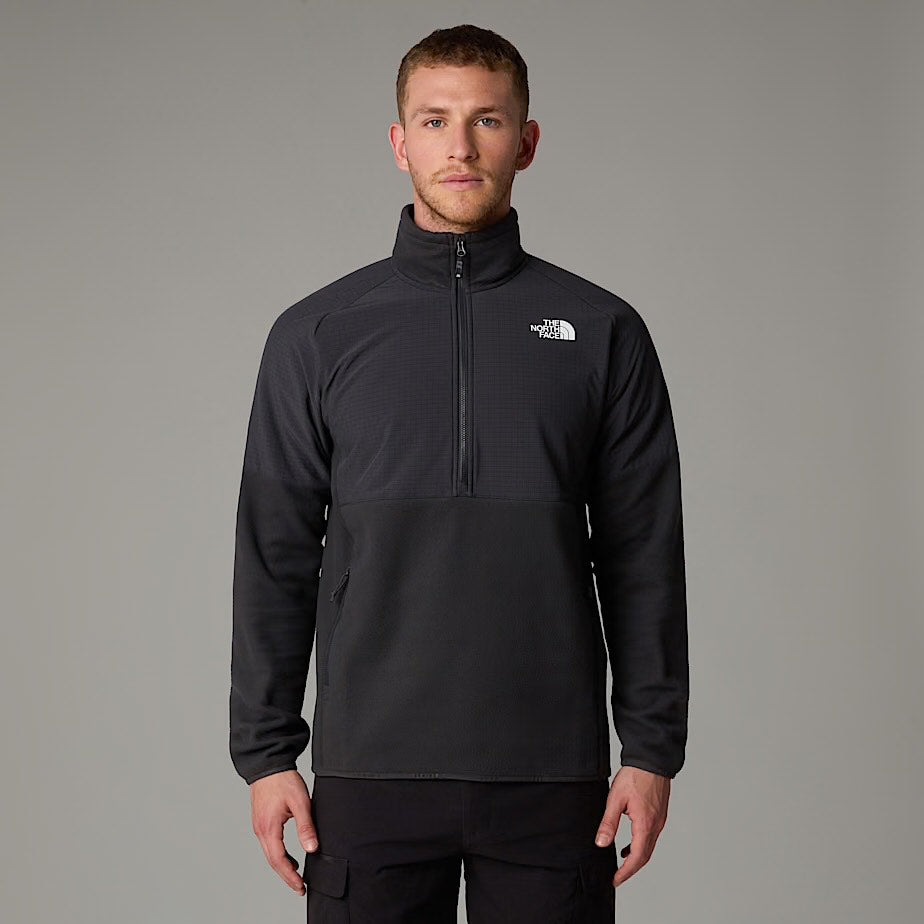 Mens Glacier Heavyweight 1/2 Zip (Asphalt Grey/TNF Black)
