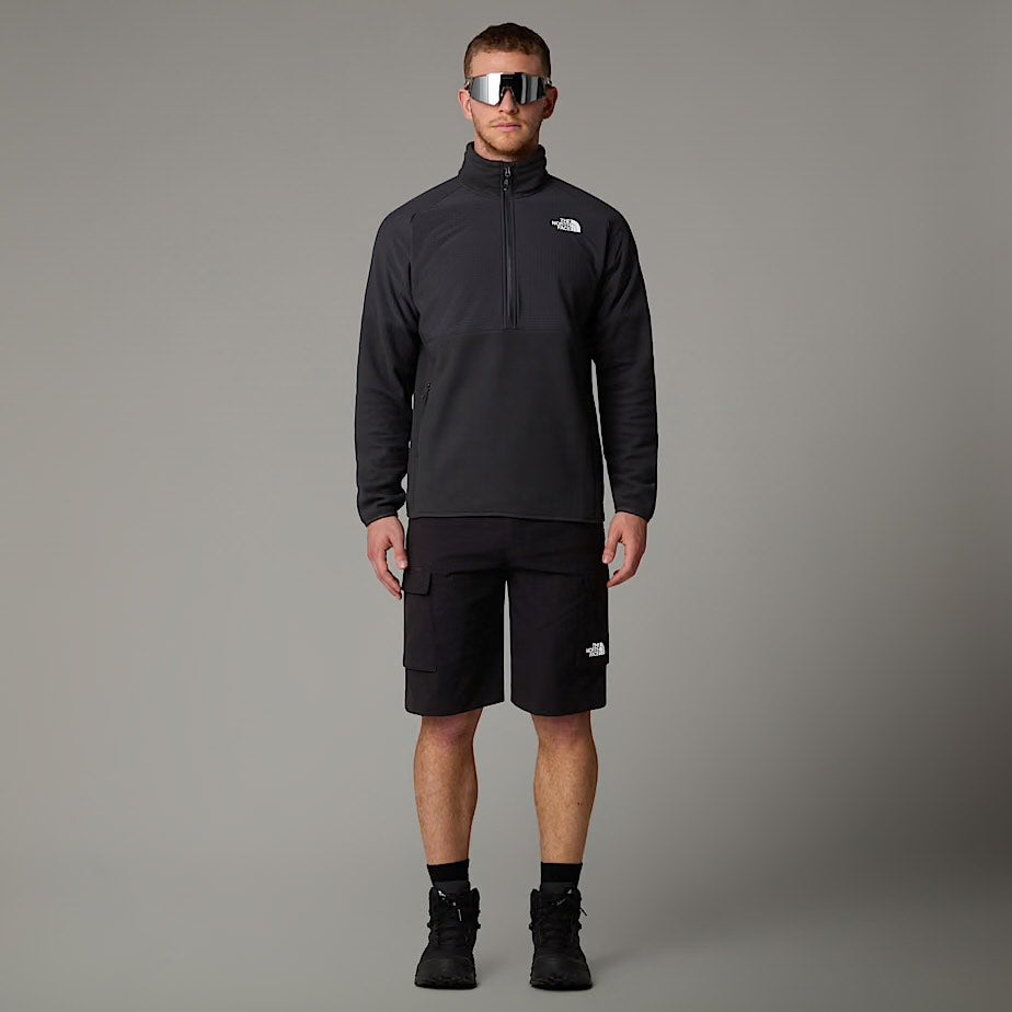 Mens Glacier Heavyweight 1/2 Zip (Asphalt Grey/TNF Black)