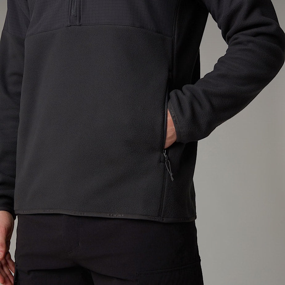 Mens Glacier Heavyweight 1/2 Zip (Asphalt Grey/TNF Black)