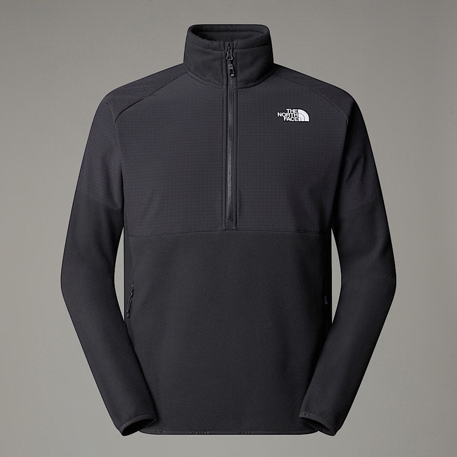 Mens Glacier Heavyweight 1/2 Zip (Asphalt Grey/TNF Black)
