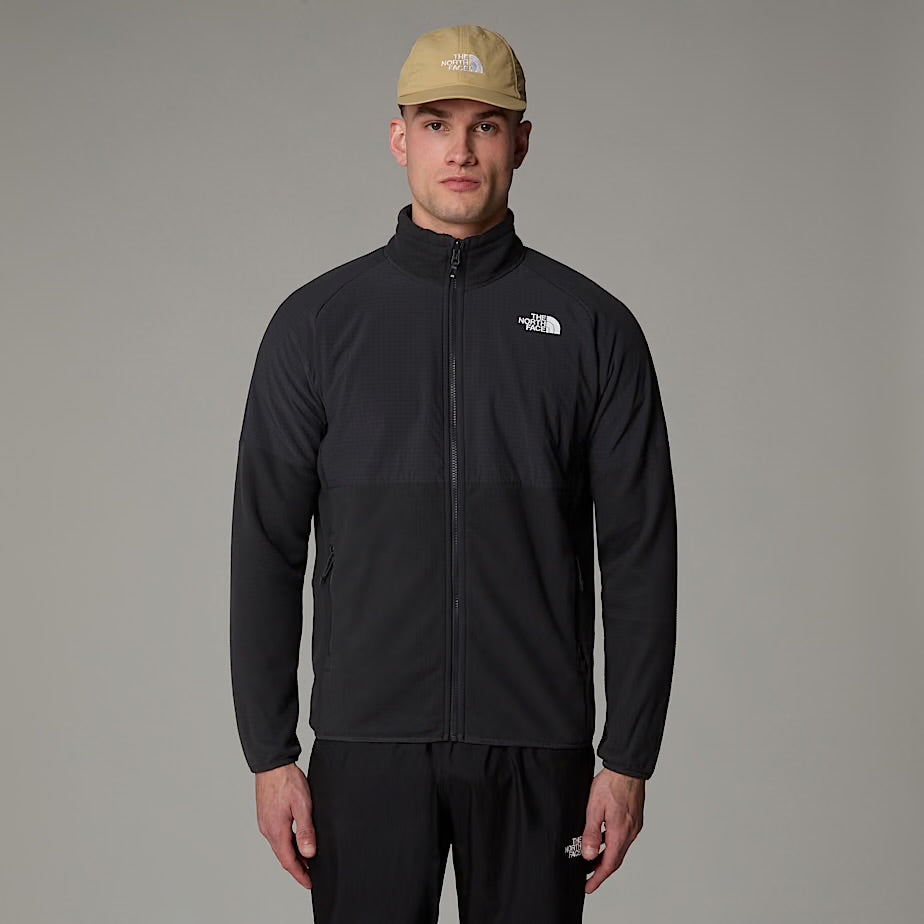 Mens Glacier Heavyweight Full Zip (Asphalt Grey/TNF Black)