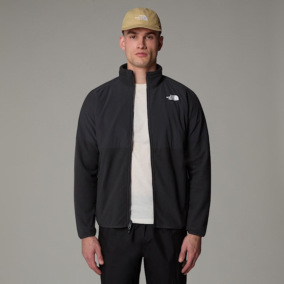 Mens Glacier Heavyweight Full Zip (Asphalt Grey/TNF Black)