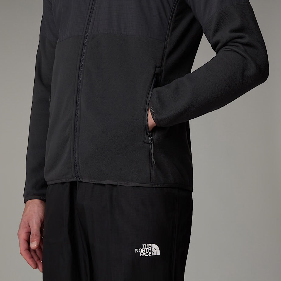 Mens Glacier Heavyweight Full Zip (Asphalt Grey/TNF Black)