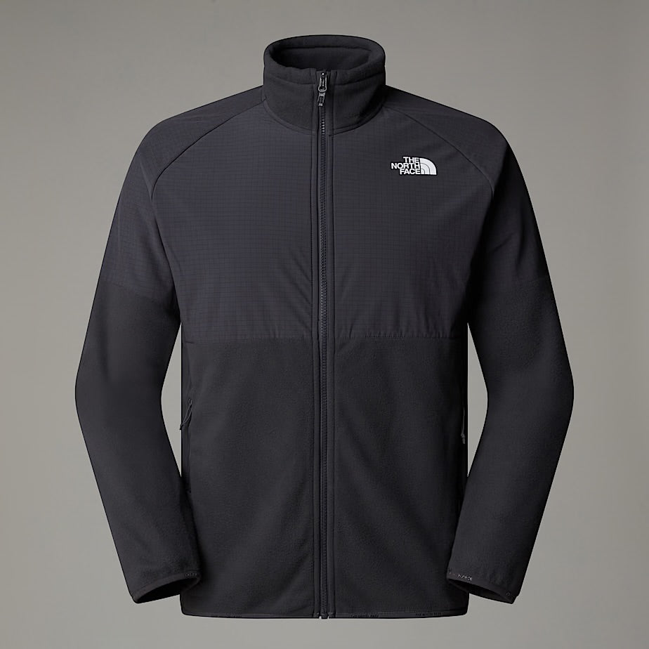 Mens Glacier Heavyweight Full Zip (Asphalt Grey/TNF Black)