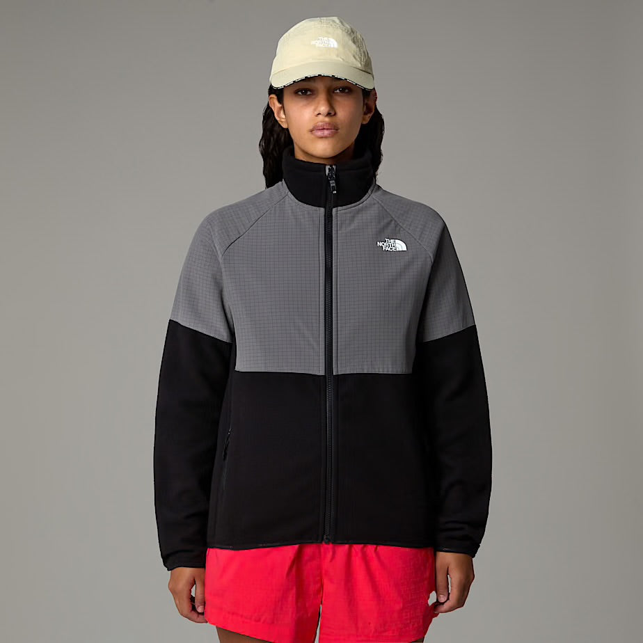 Womens Glacier Heavyweight Full Zip Fleece (TNF Black/Smoked Pearl)