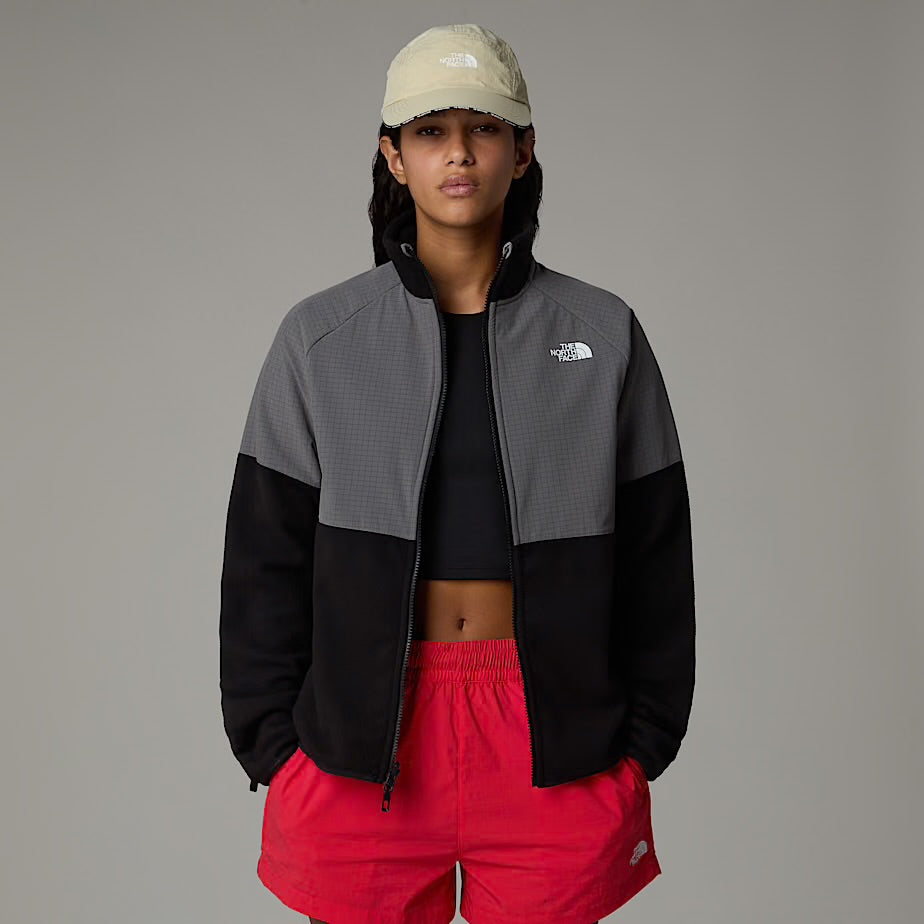 Womens Glacier Heavyweight Full Zip Fleece (TNF Black/Smoked Pearl)