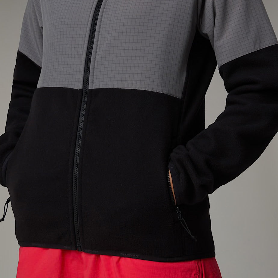 Womens Glacier Heavyweight Full Zip Fleece (TNF Black/Smoked Pearl)