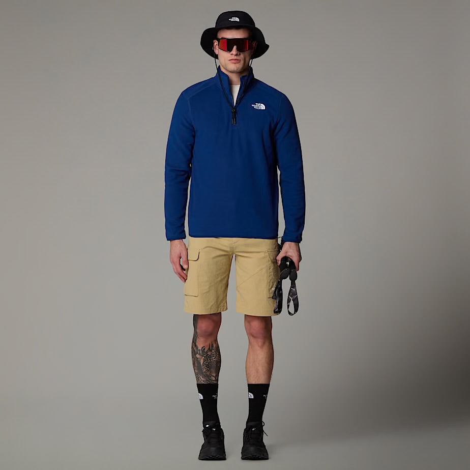 Mens 100 Glacier 1/4 Zip (Estate Blue)