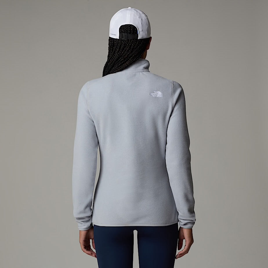 Womens 100 Glacier 1/4 Zip (Light Grey)