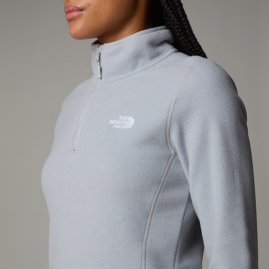 Womens 100 Glacier 1/4 Zip (Light Grey)