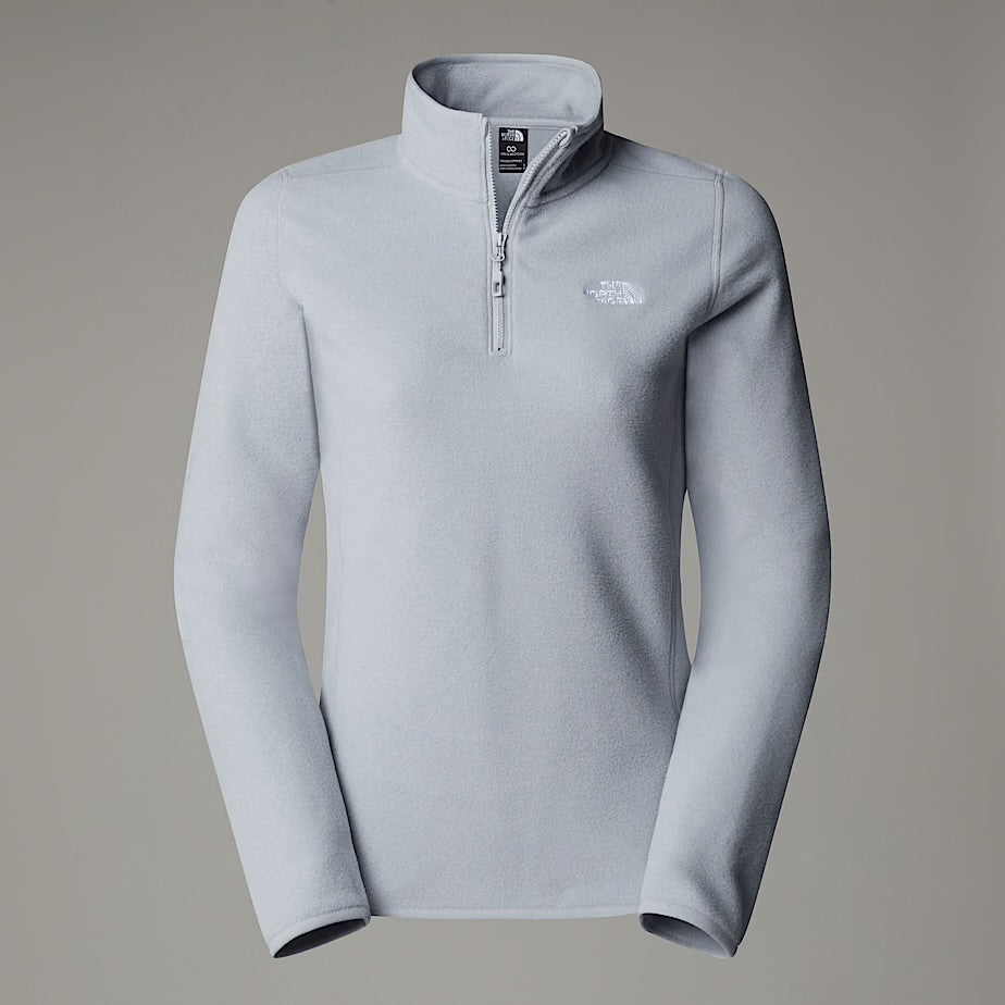Womens 100 Glacier 1/4 Zip (Light Grey)