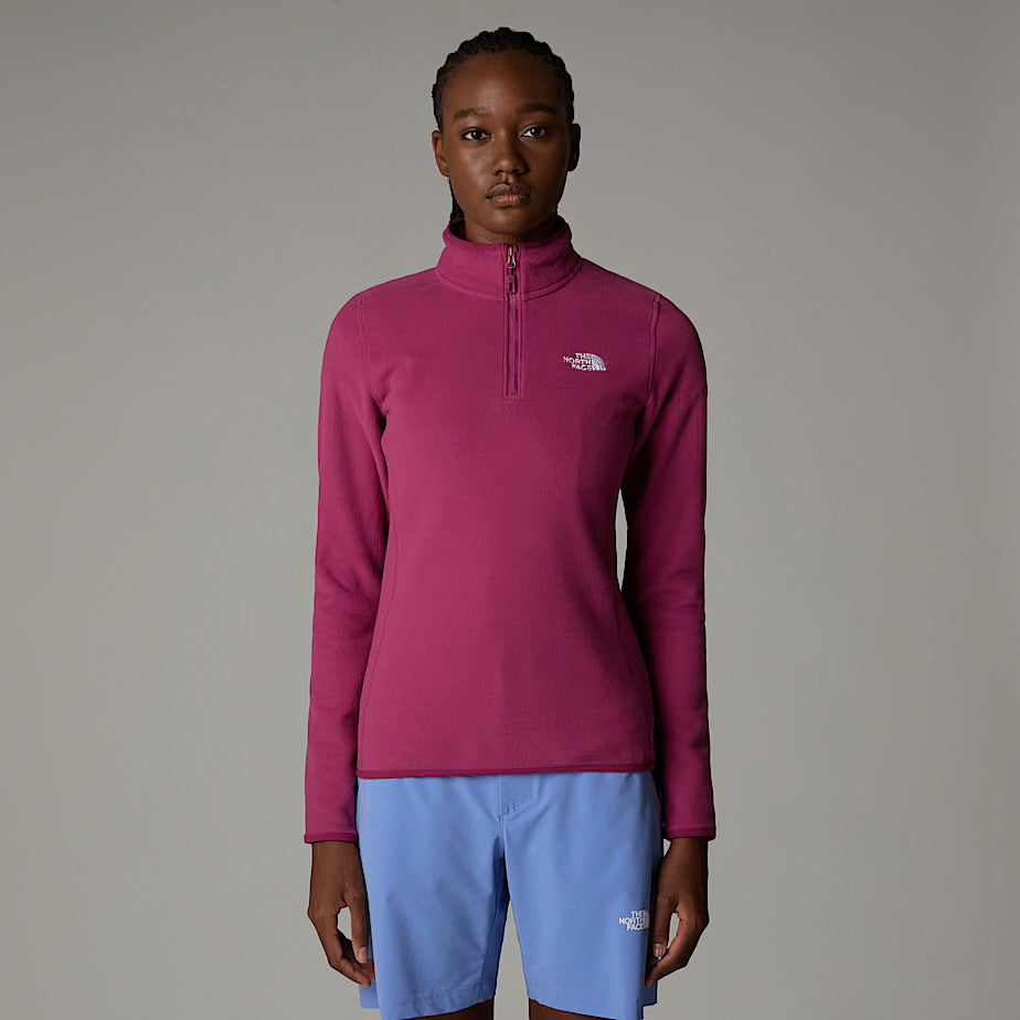 Womens 100 Glacier 1/4 Zip (Cyber Berry)