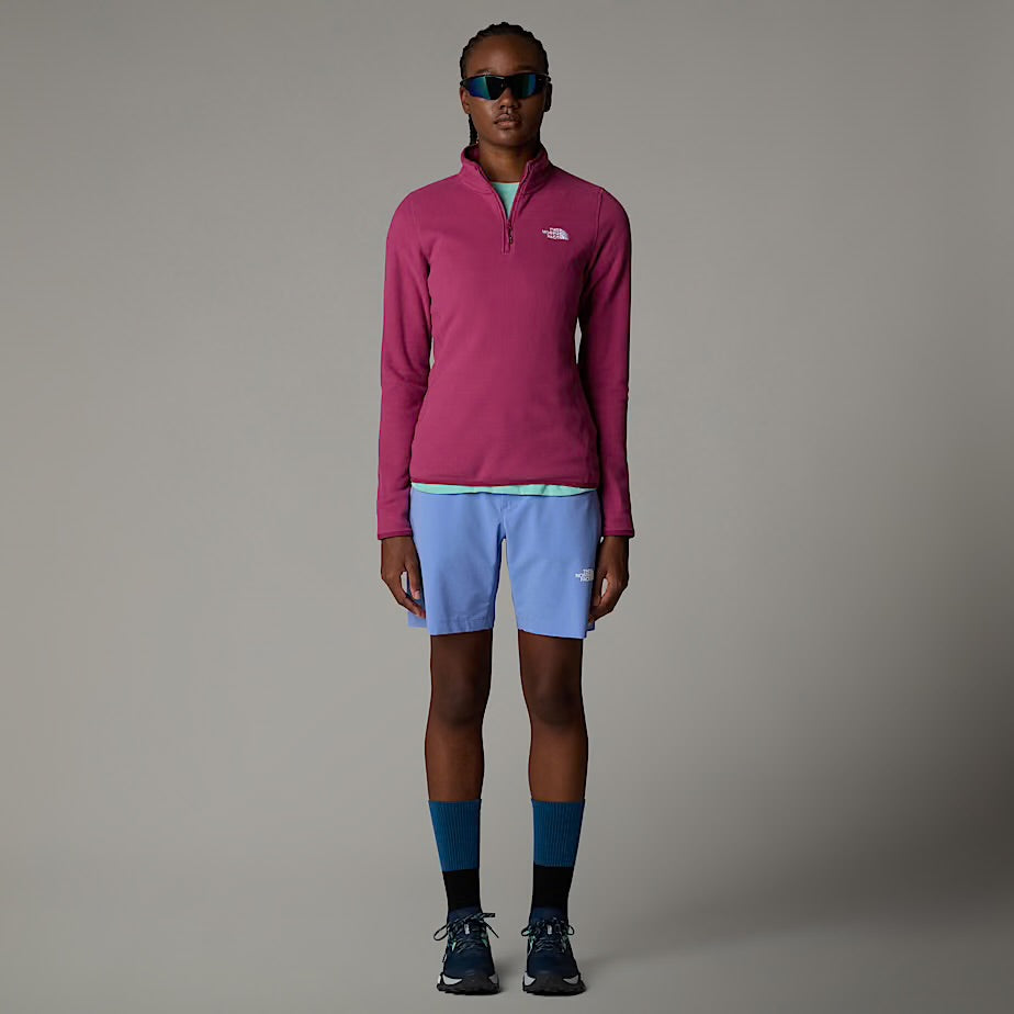 Womens 100 Glacier 1/4 Zip (Cyber Berry)